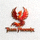 Team Phoenix战队Logo - 红色凤凰图标